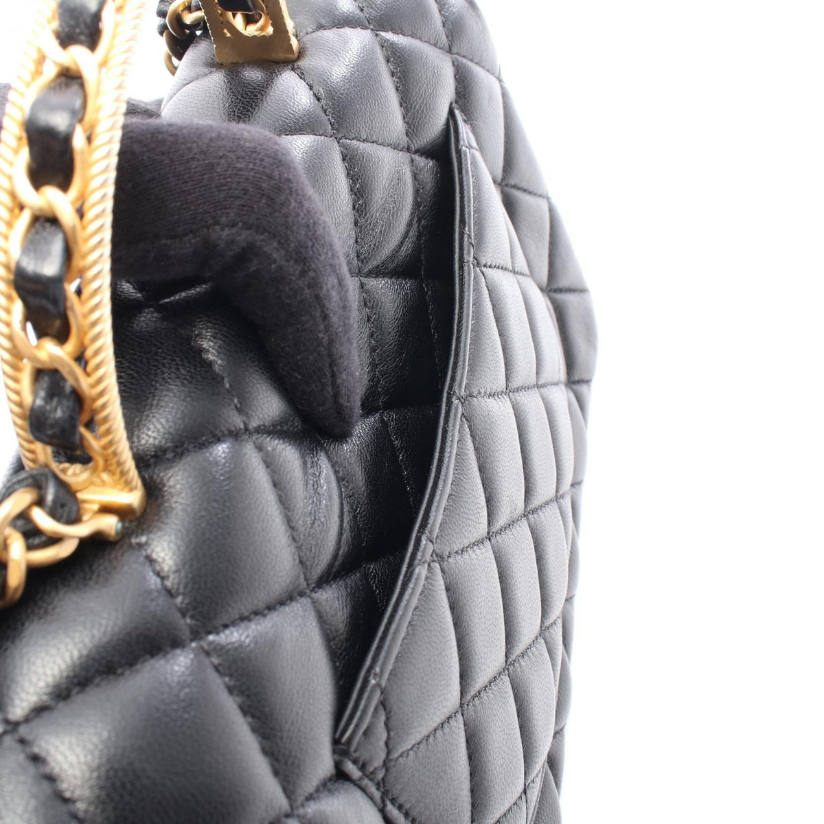 CHANEL Matelasse Top Handle Shoulder Bag