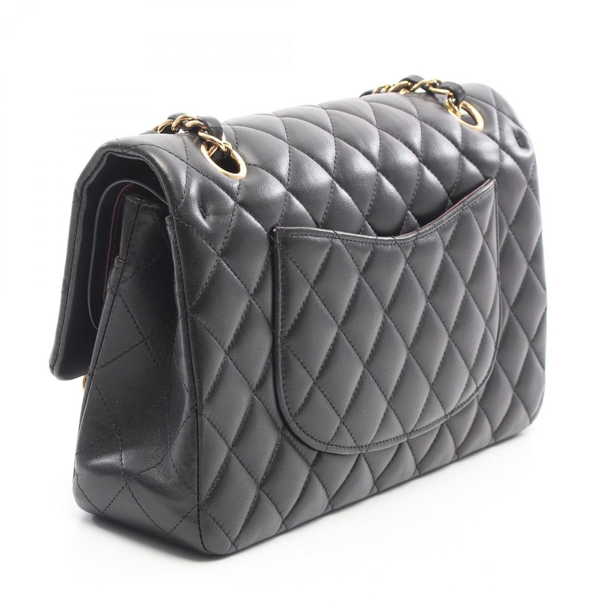 CHANEL Matelasse Double Flap Bag Black