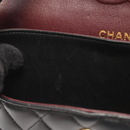 CHANEL Matelasse Double Flap Bag Black