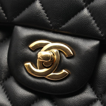 CHANEL Matelasse Double Flap Bag Black