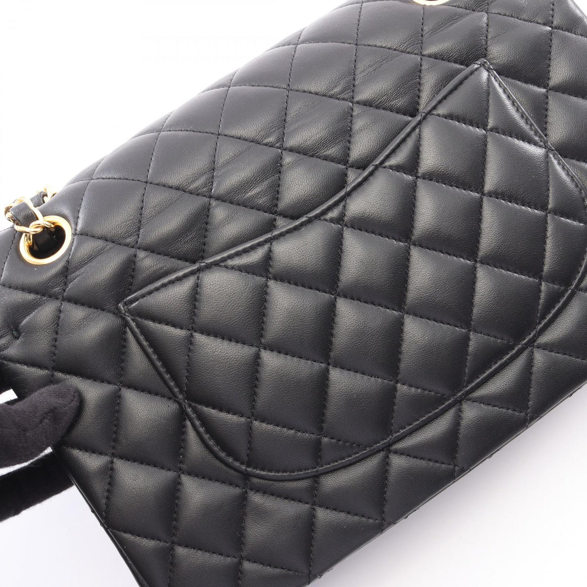 CHANEL Matelasse Double Flap Bag Black