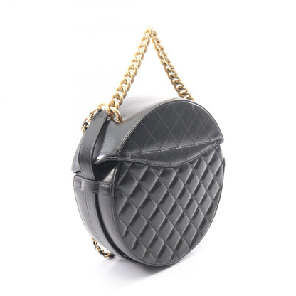 CHANEL Matelasse Round 2-Way Bag Black