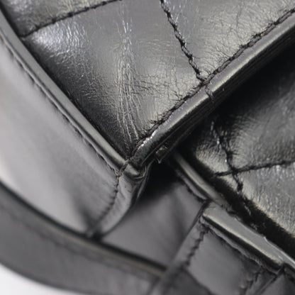CHANEL Matelasse Round 2-Way Bag Black
