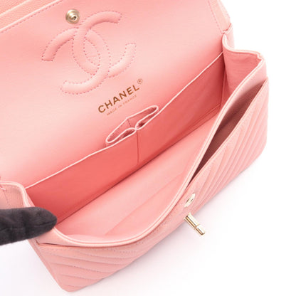 CHANEL Matelassé Double Flap Bag Pink