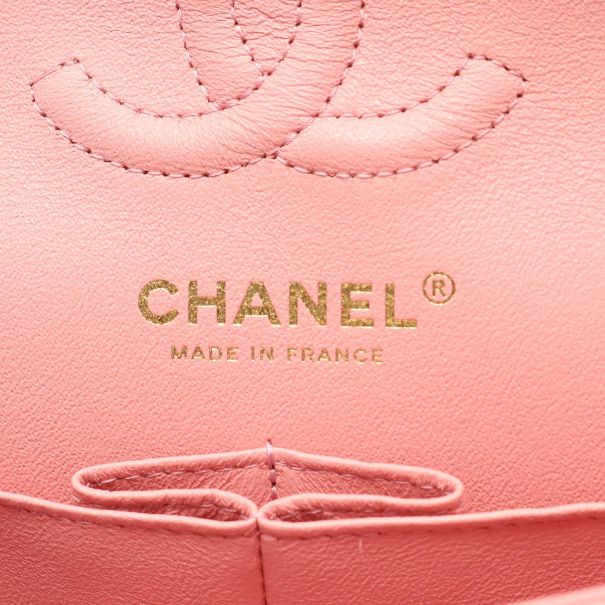 CHANEL Matelassé Double Flap Bag Pink