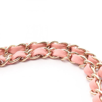 CHANEL Matelassé Double Flap Bag Pink