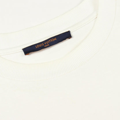 LOUIS VUITTON Inside Out Crewneck Cotton T-Shirt Size XS