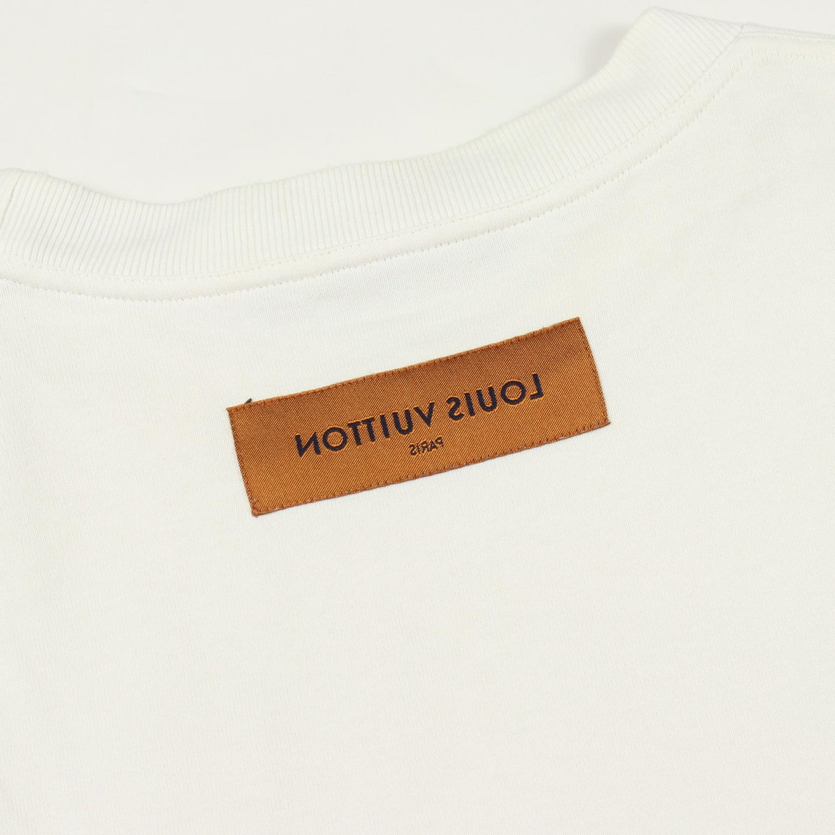 LOUIS VUITTON Inside Out Crewneck Cotton T-Shirt Size XS