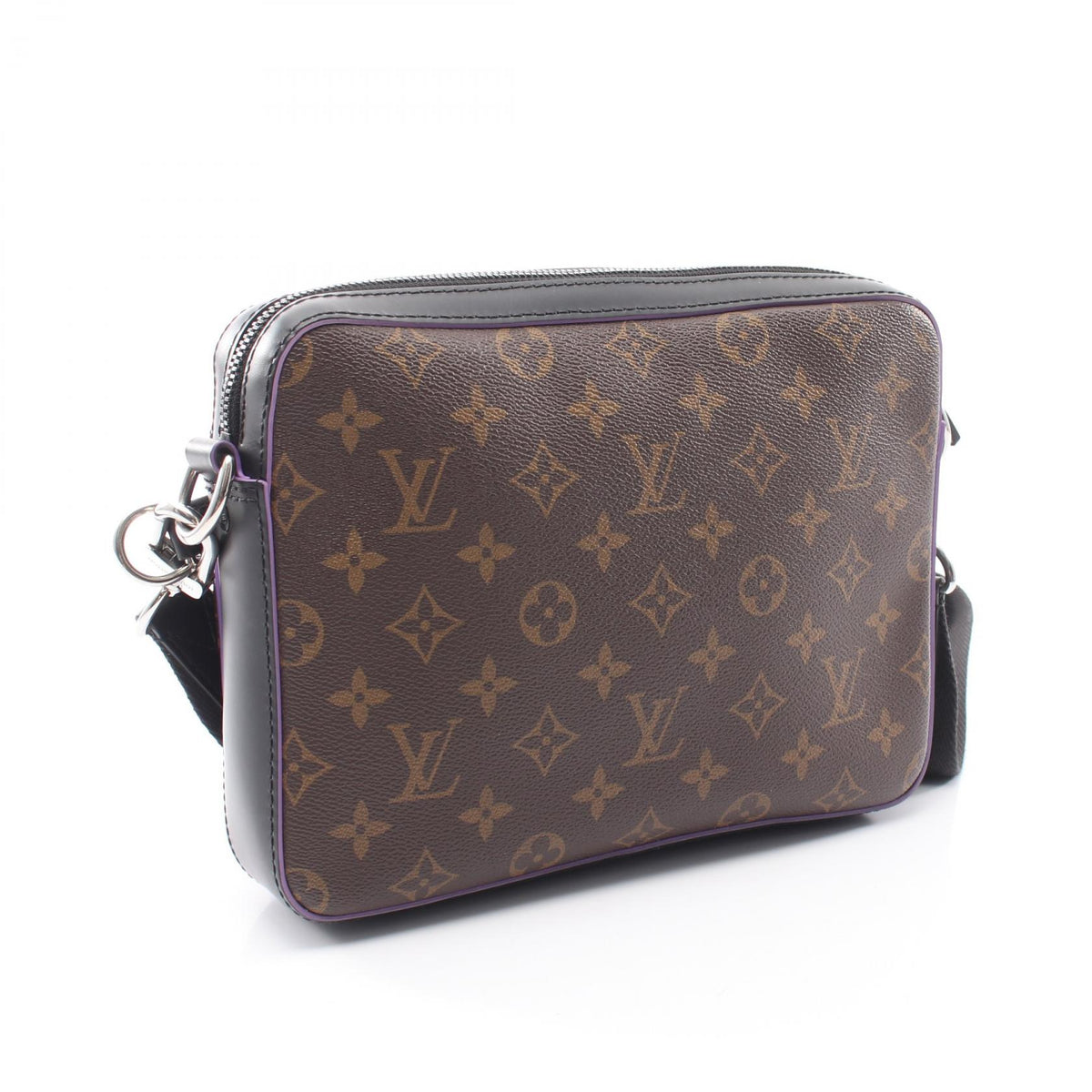 LOUIS VUITTON Trio Messenger Monogram Macassar Bag Brown
