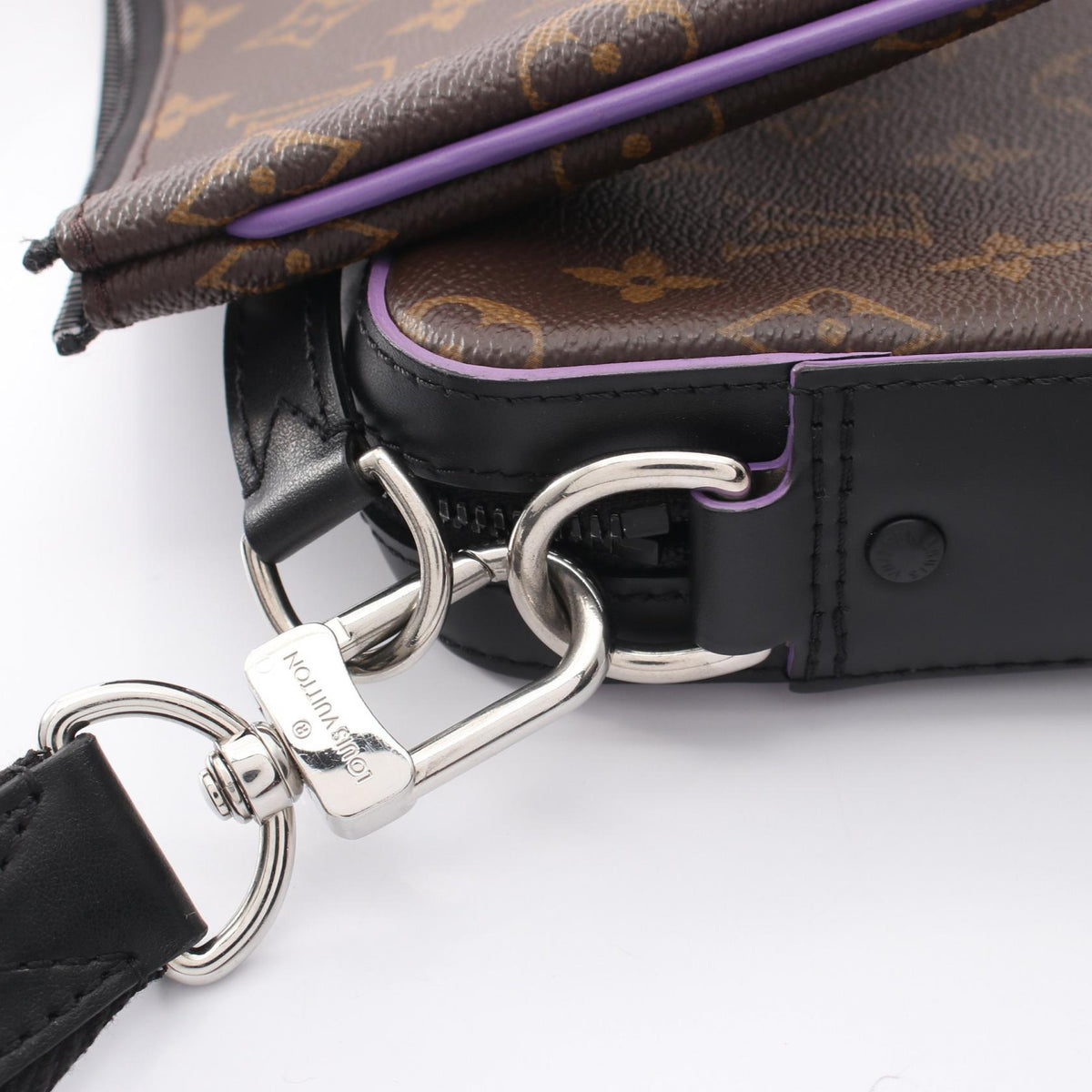 LOUIS VUITTON Trio Messenger Monogram Macassar Bag Brown