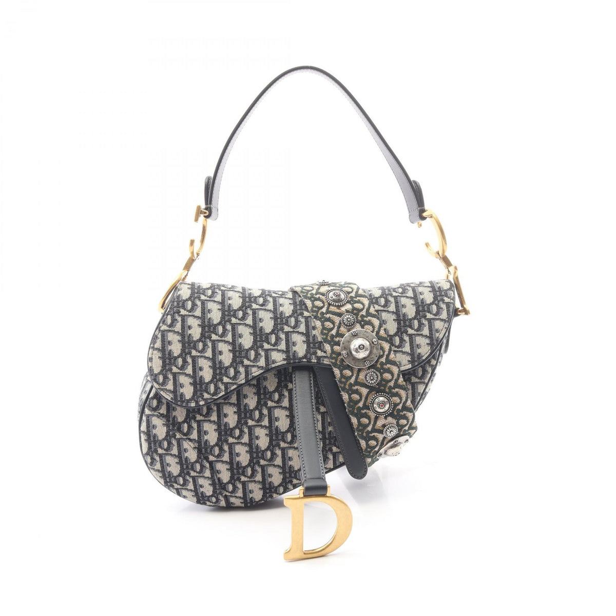 Dior Saddle Oblique Jacquard Leather Bag