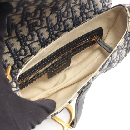Dior Saddle Oblique Jacquard Leather Bag