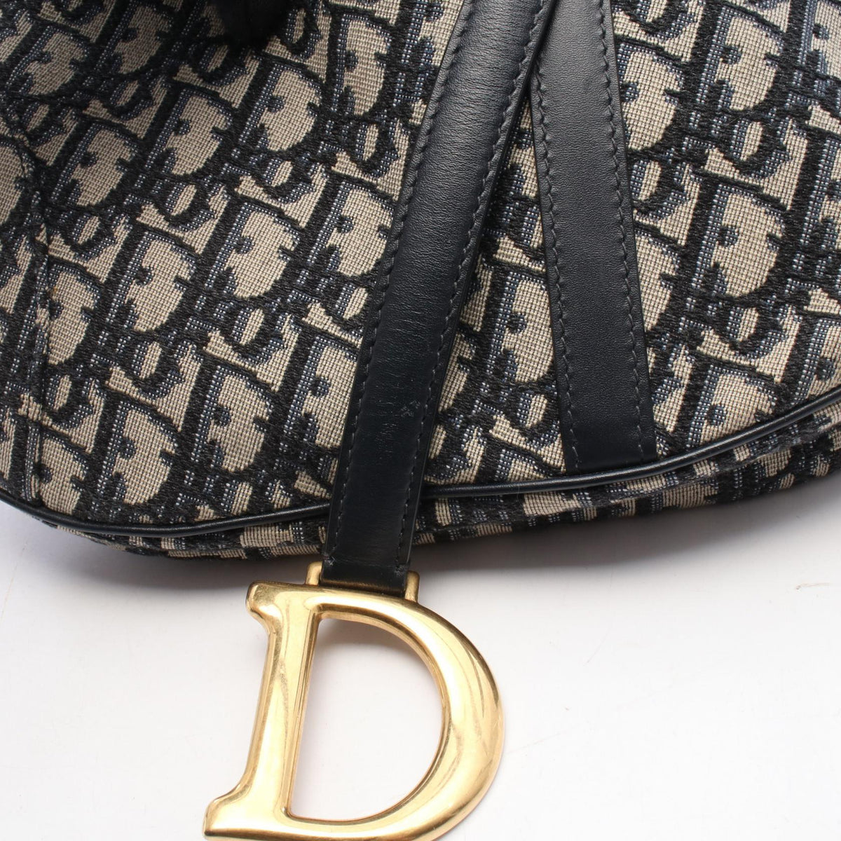 Dior SADDLE Oblique Canvas Bag Navy