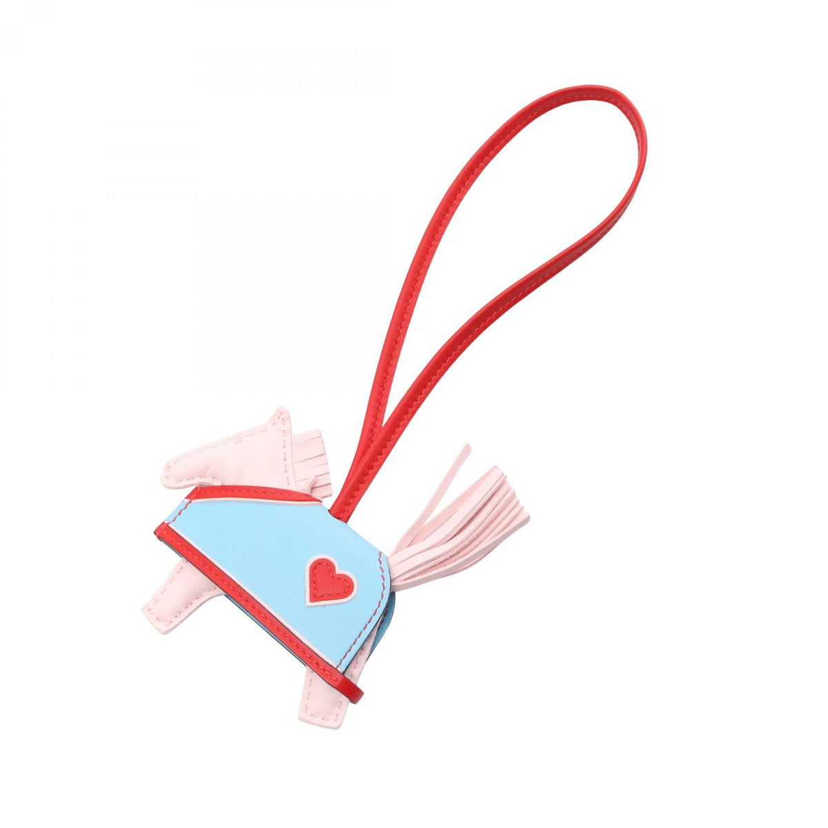 HERMES Rodeo PM Charm Pink Agnau Milo