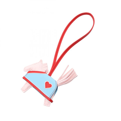 HERMES Rodeo PM Charm Pink Agnau Milo