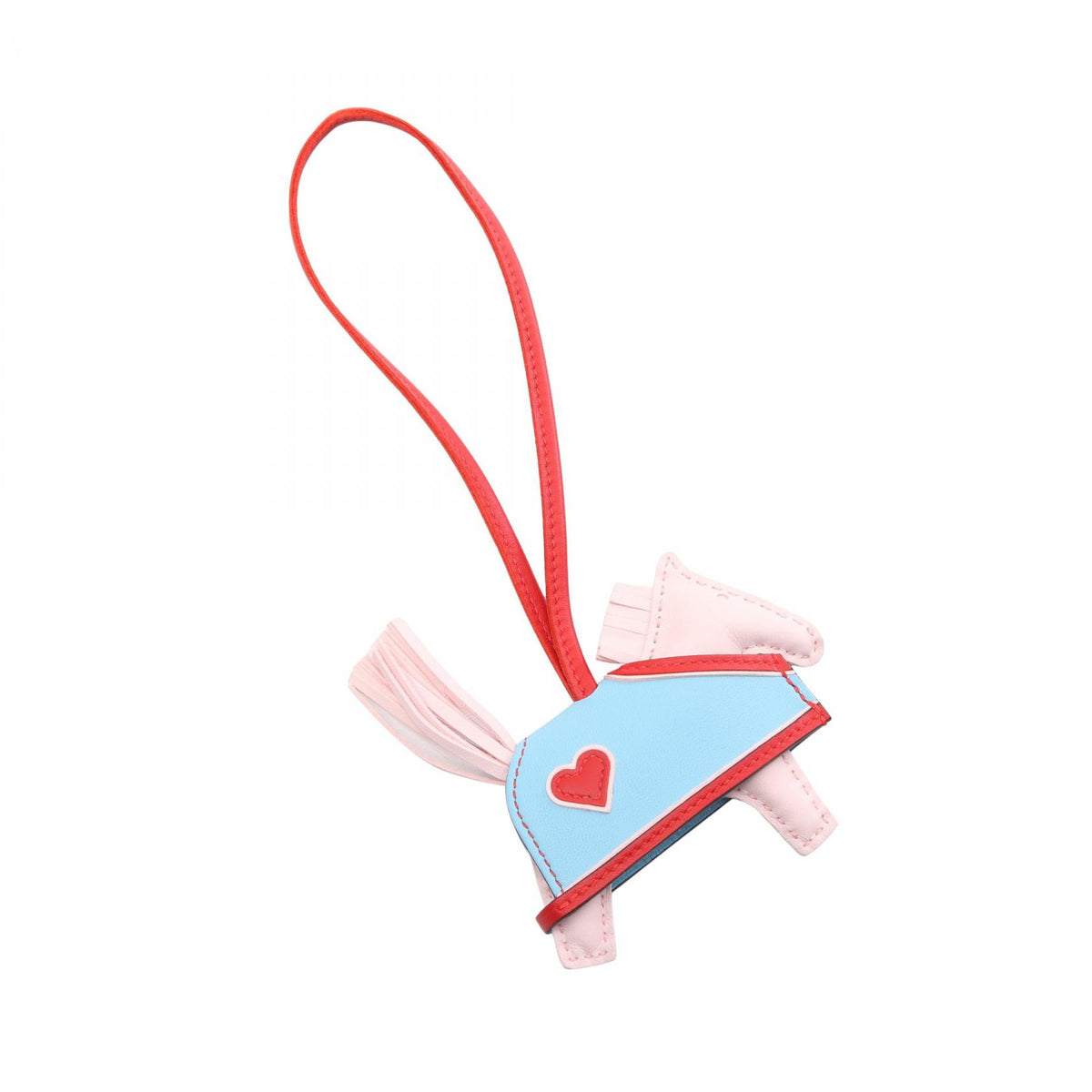 HERMES Rodeo PM Charm Pink Agnau Milo