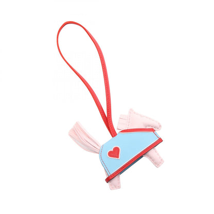 HERMES Rodeo PM Charm Pink Agnau Milo