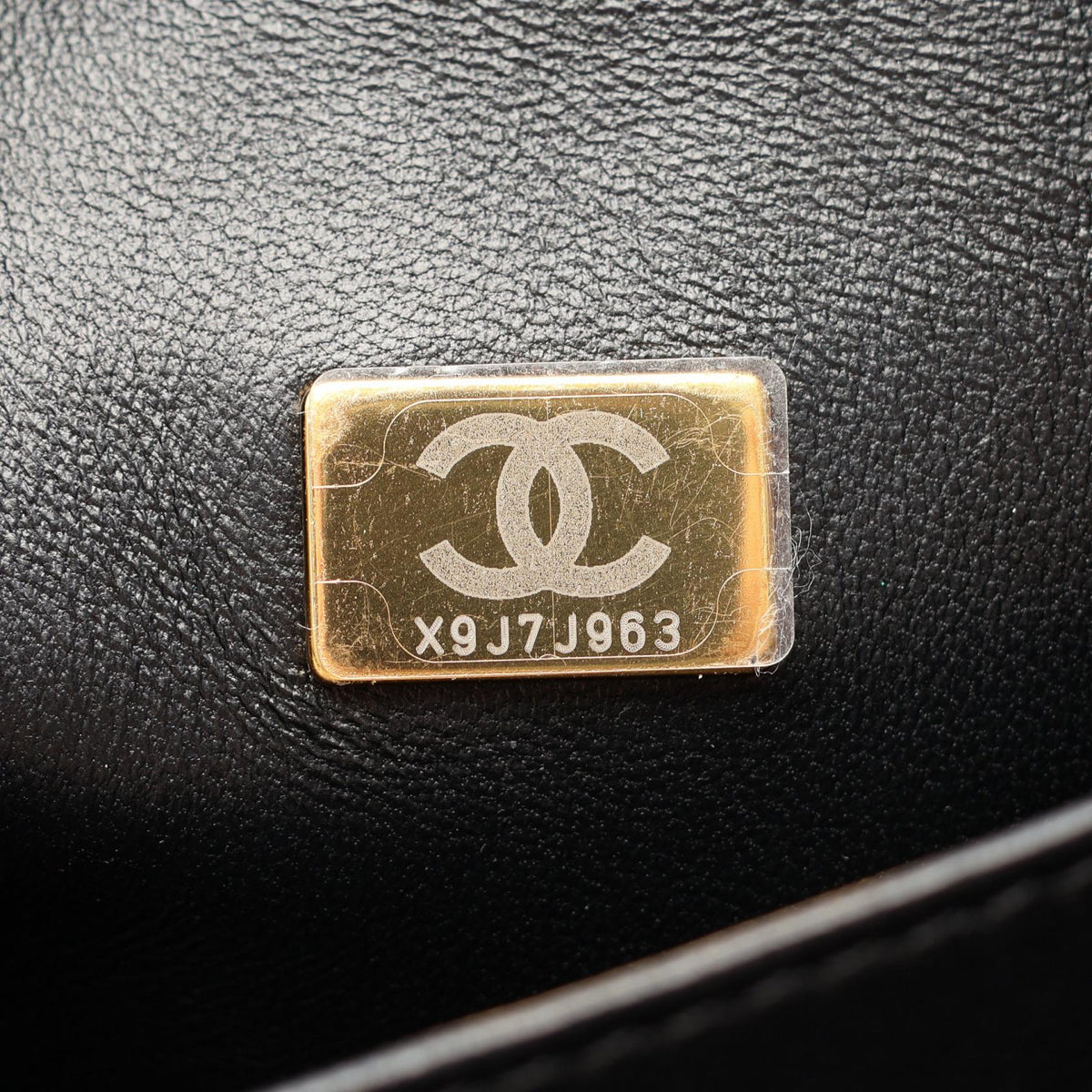 CHANEL Matelassé Top Handle Bag Black