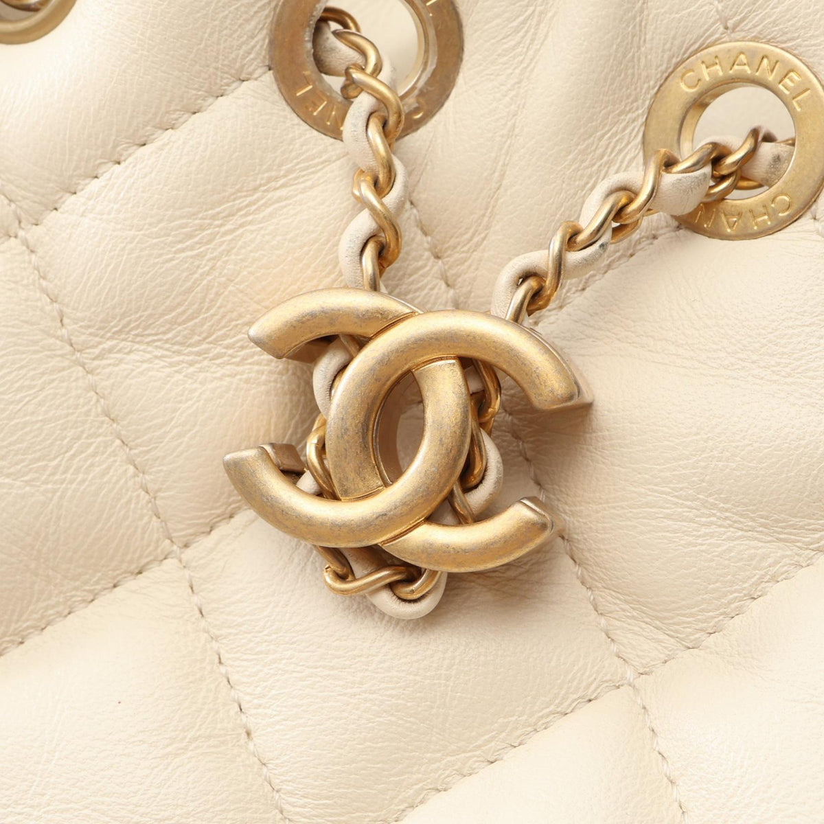 CHANEL Matelasse Drawstring Shoulder Bag