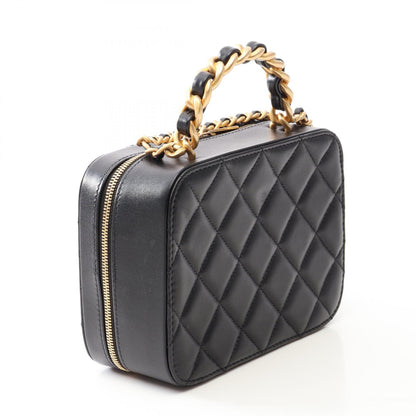 CHANEL Matelasse Vanity Lambskin Bag Black