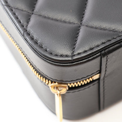CHANEL Matelasse Vanity Lambskin Bag Black