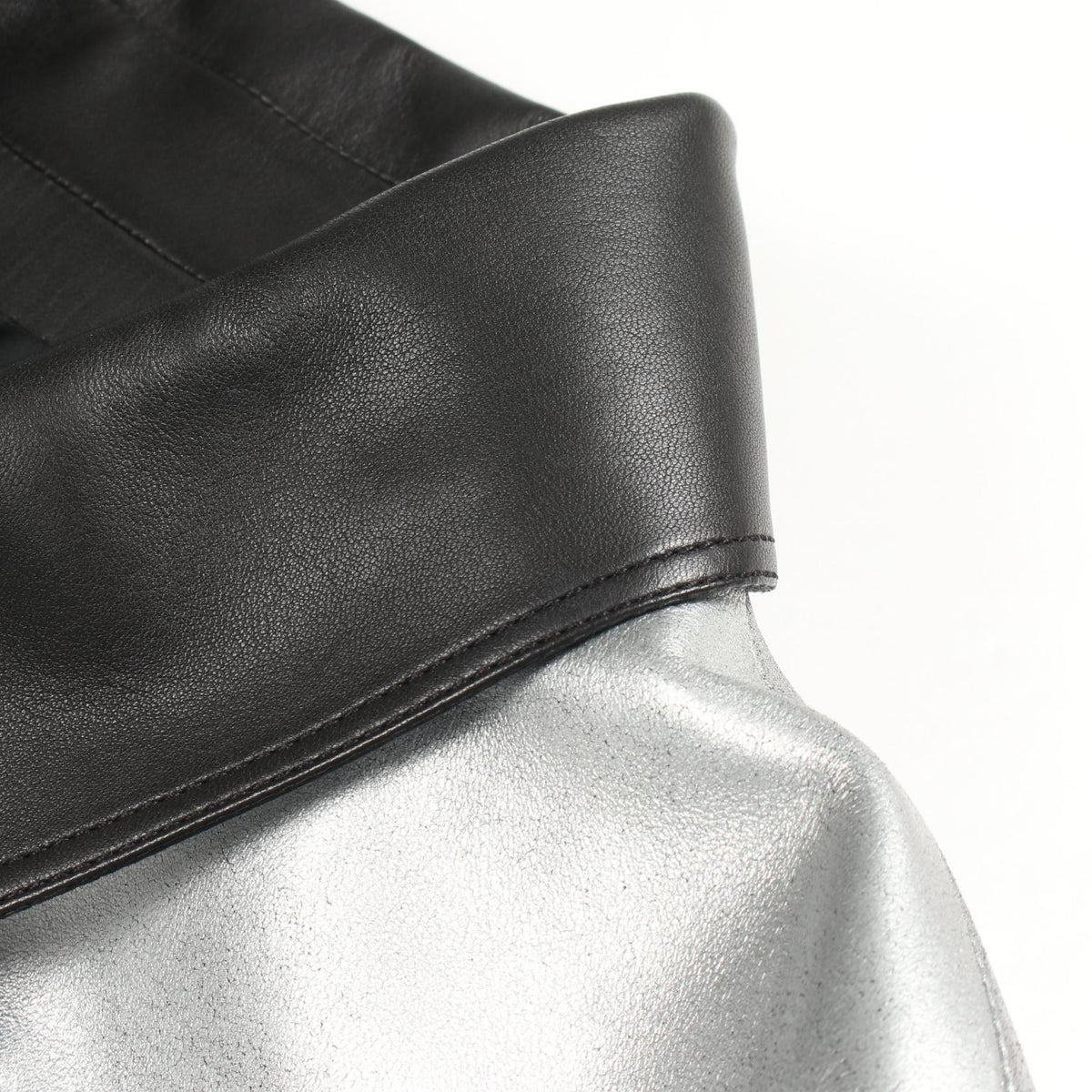 CHANEL Coco Mark Button Lamb Leather Jacket Size 34