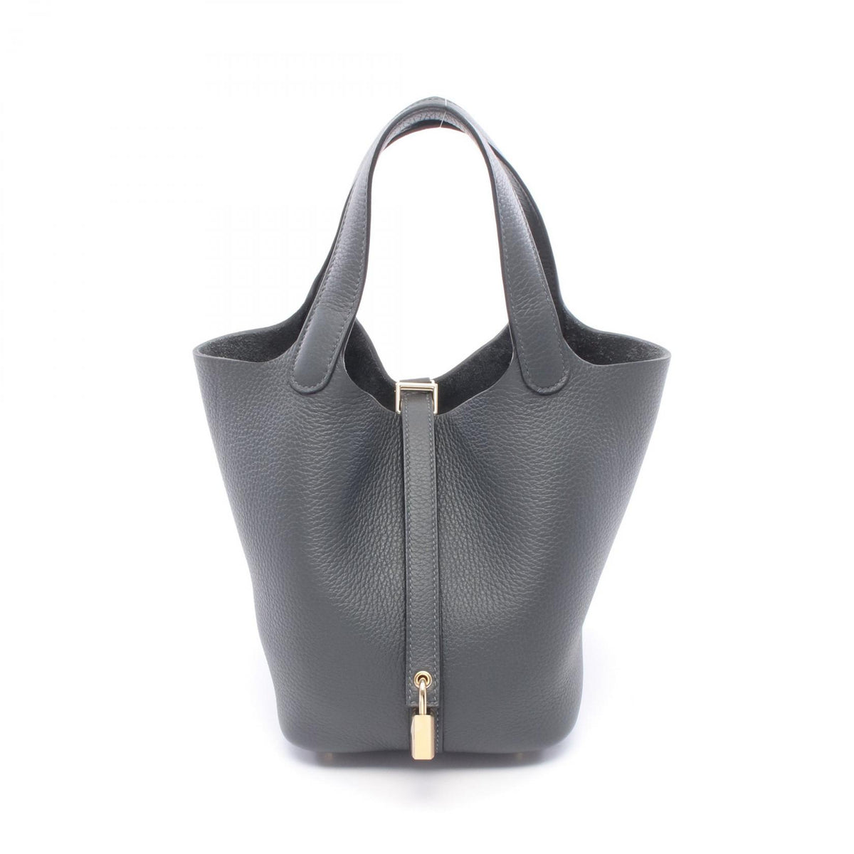 HERMES Picotin Lock PM Gris Handle Bag