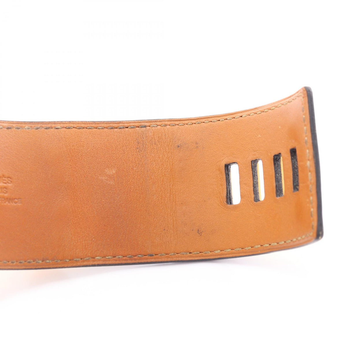 HERMES Collier de Chien Box Calf Bangle Size S