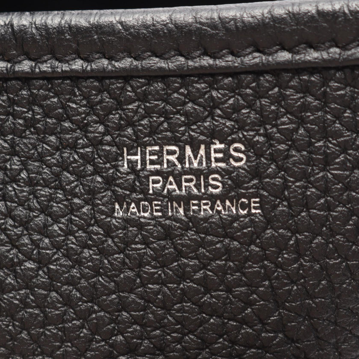 HERMES Evelyne 3 PM Taurillon Bag Black
