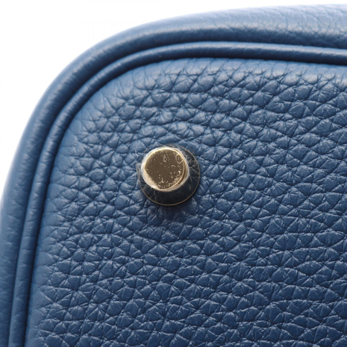 HERMES Picotin Lock MM Taurillon Bag Blue