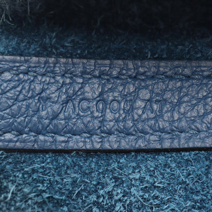 HERMES Picotin Lock MM Taurillon Bag Blue