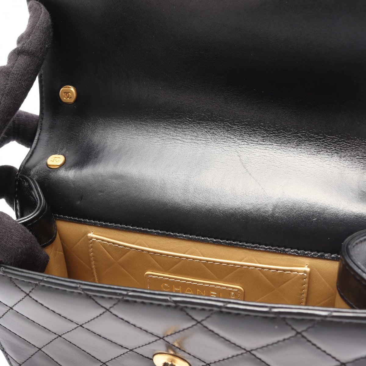 CHANEL Matelasse Small Flap Bag Black