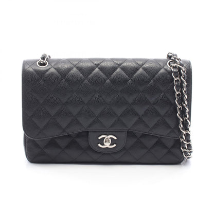 CHANEL Matelasse 30 Caviar Skin Bag, Black
