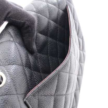 CHANEL Matelasse 30 Caviar Skin Bag, Black