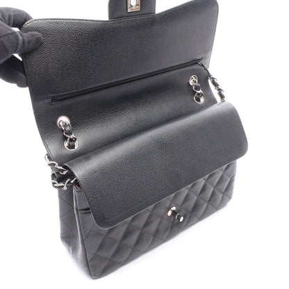 CHANEL Matelasse 30 Caviar Skin Bag, Black