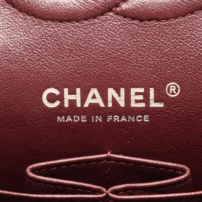 CHANEL Chevron V-stitch Shoulder Bag Black