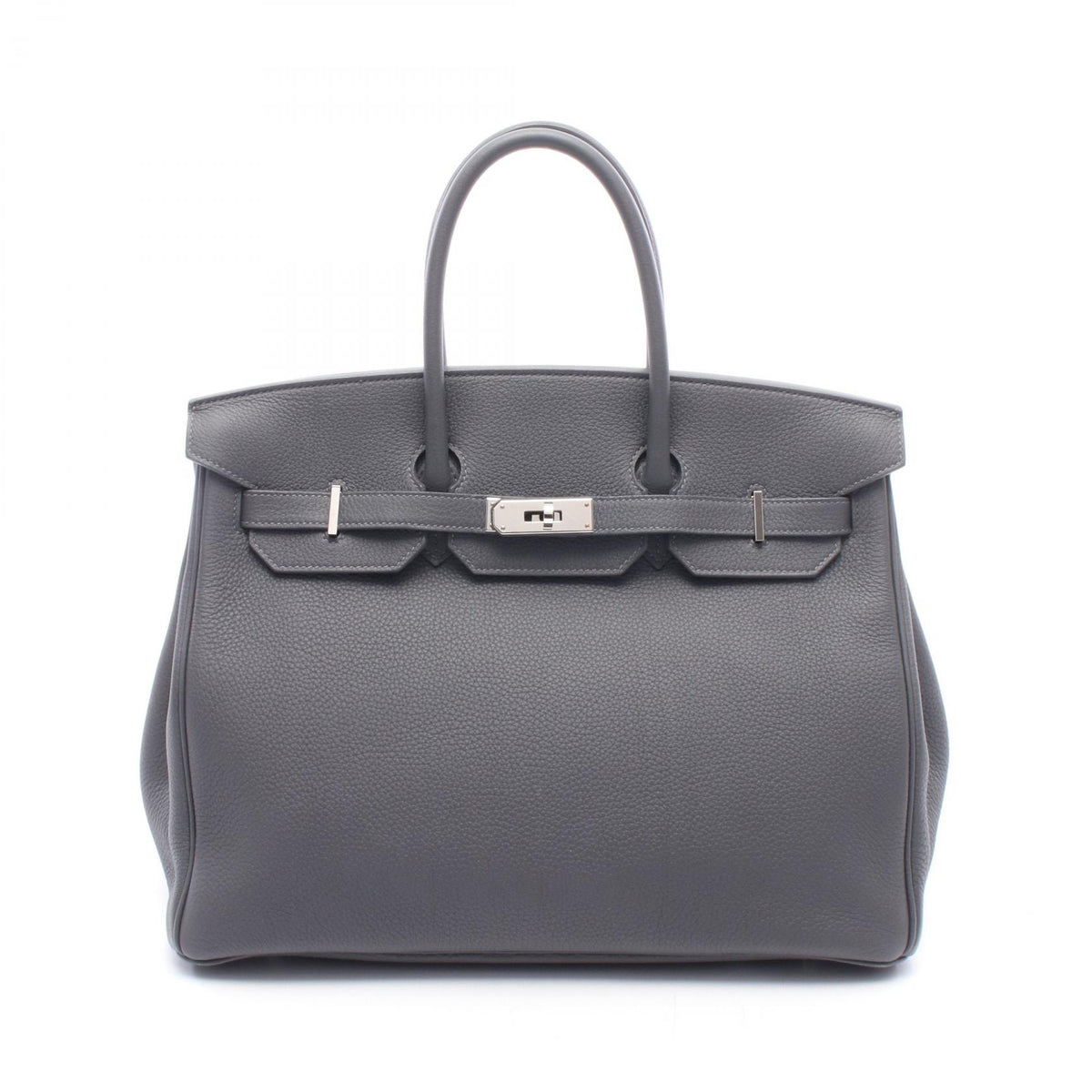 HERMES Birkin 35 Ardoise Togo Silver HW Handbag