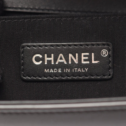 CHANEL Boy Chanel Shoulder Antique Silver Shoulder Bag