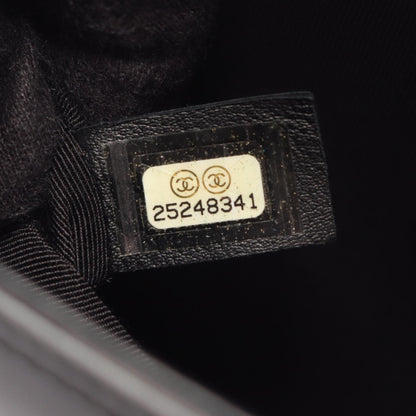 CHANEL Boy Chanel Shoulder Antique Silver Shoulder Bag
