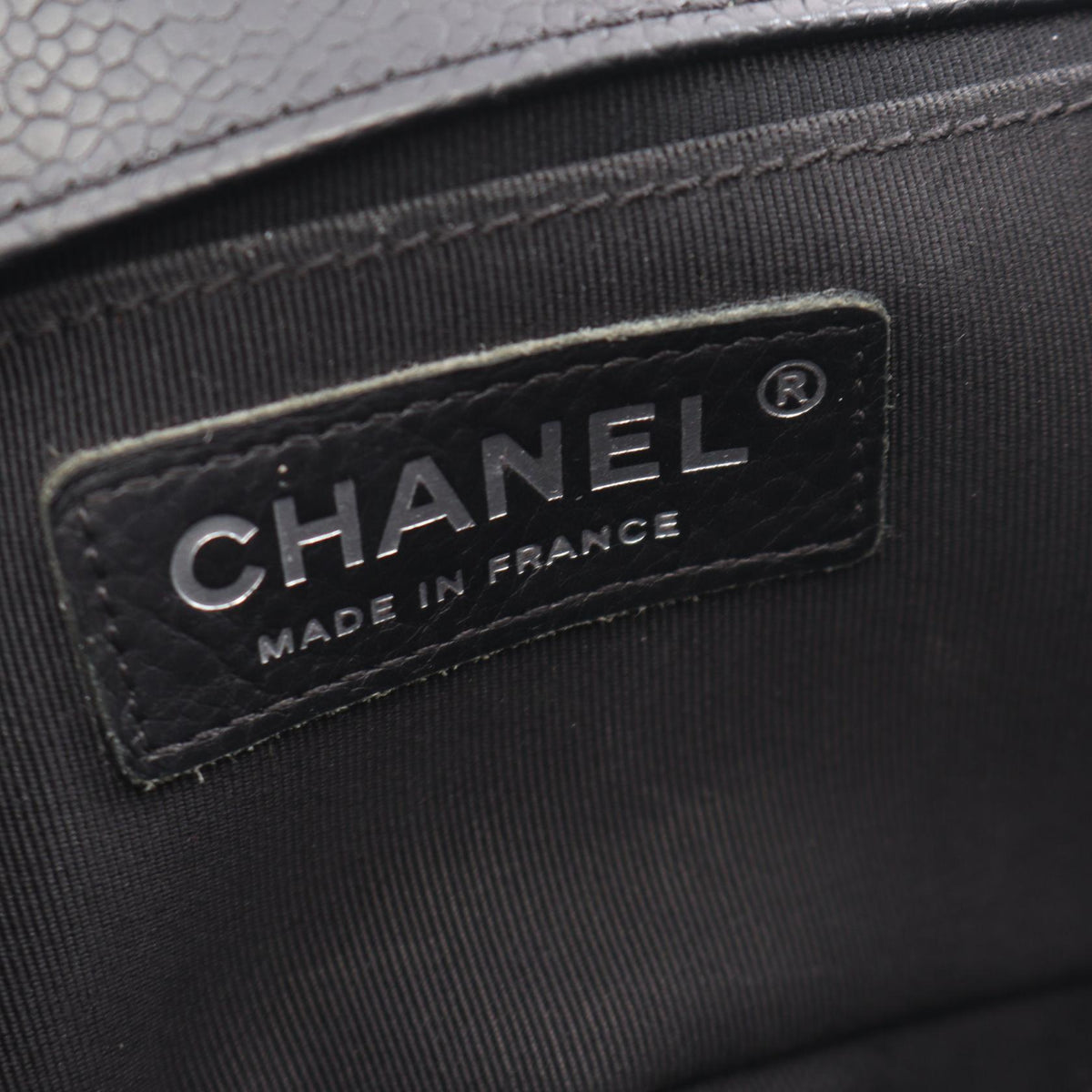 CHANEL Boy Chanel Small Caviar Bag Black
