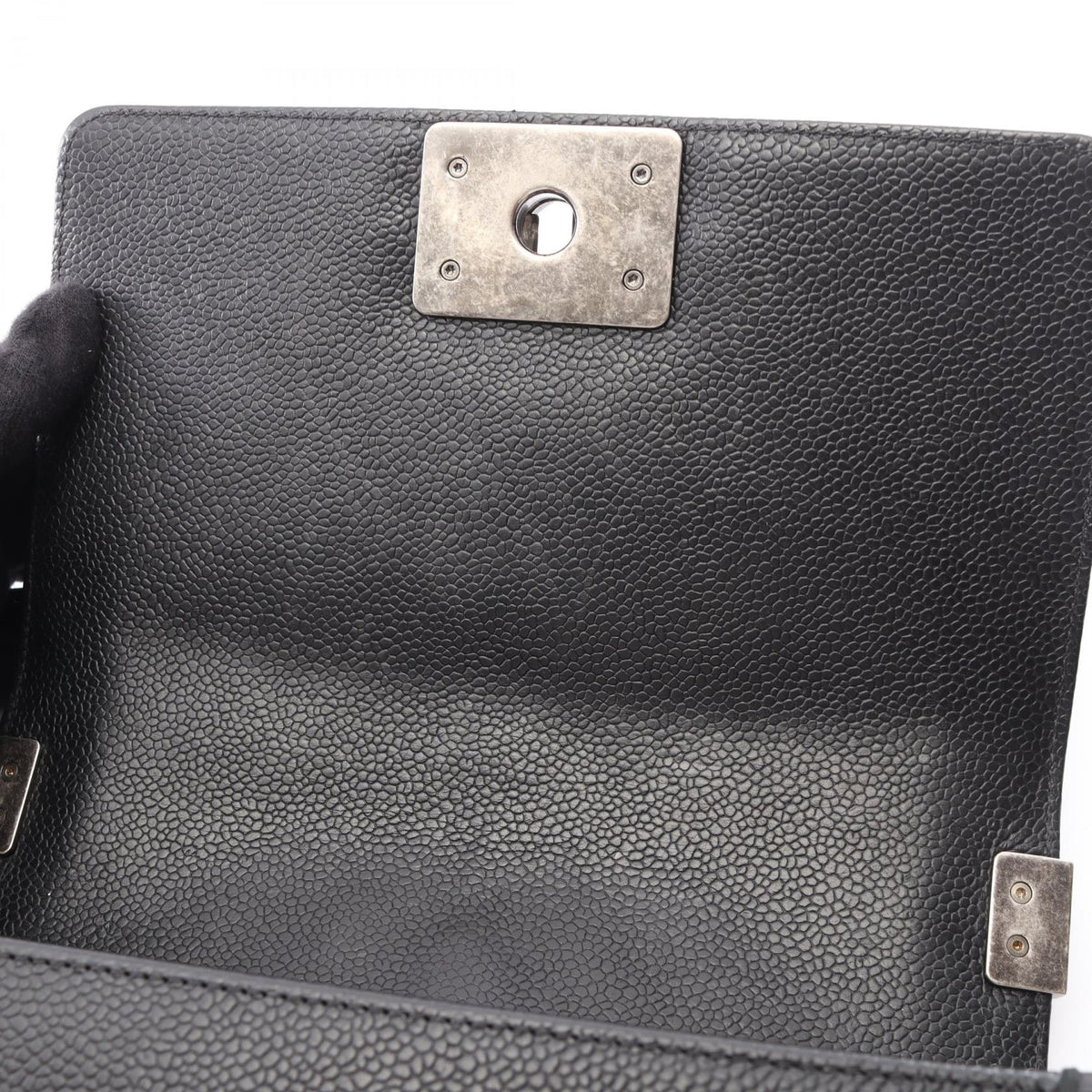 CHANEL Boy Chanel Small Caviar Bag Black