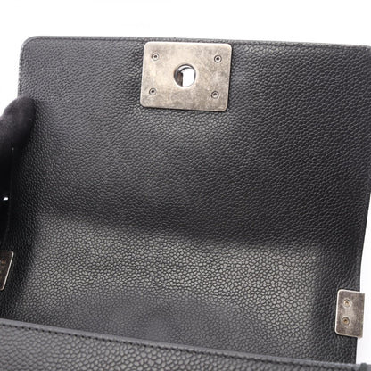 CHANEL Boy Chanel Small Caviar Bag Black