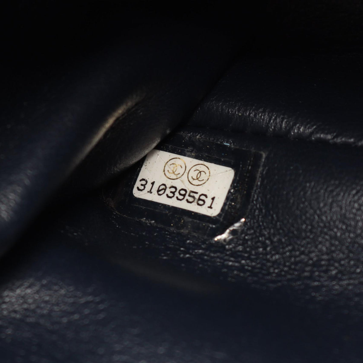 CHANEL Matelasse Caviar Skin Shoulder Bag Blue