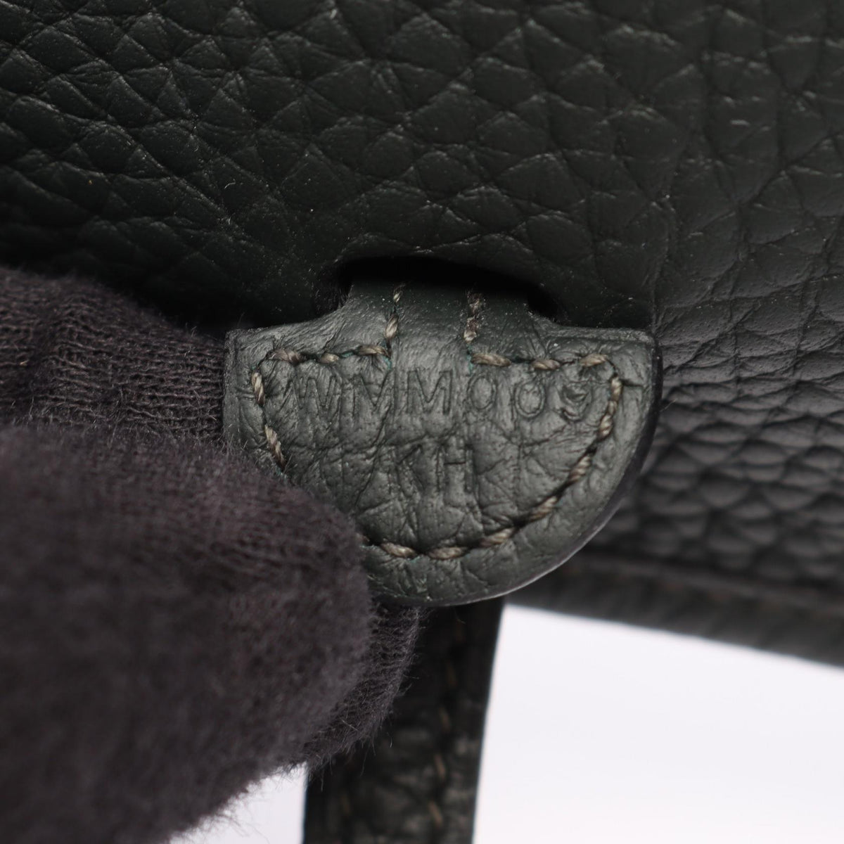HERMES Evelyne TPM Vert Shoulder Bag