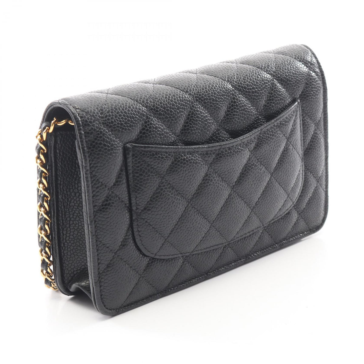 CHANEL Matelasse Caviar Skin Bag Black