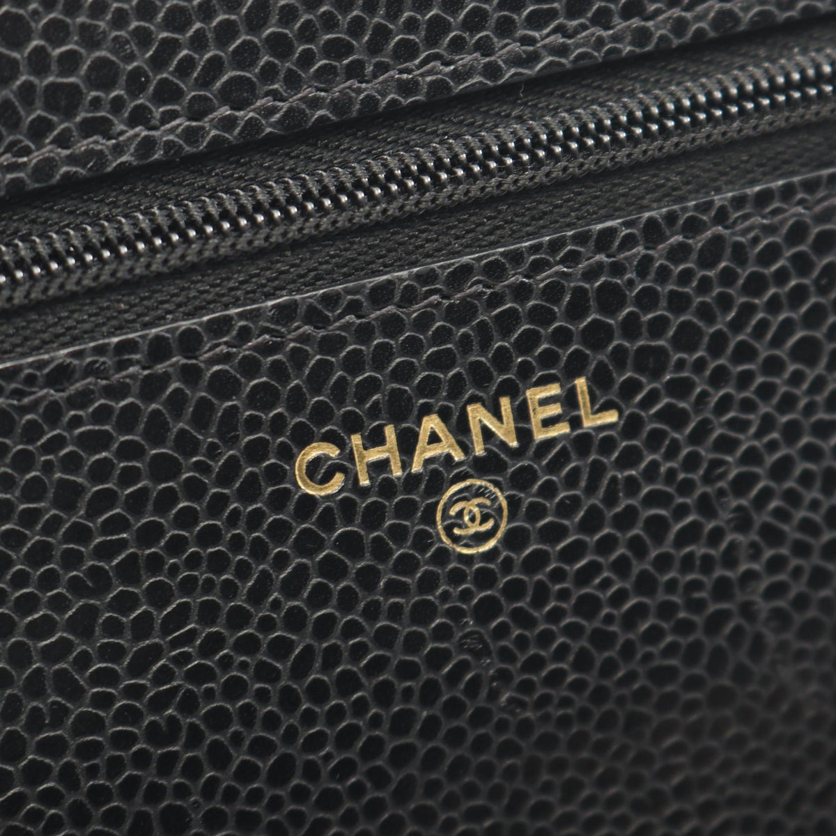 CHANEL Matelasse Caviar Skin Bag Black