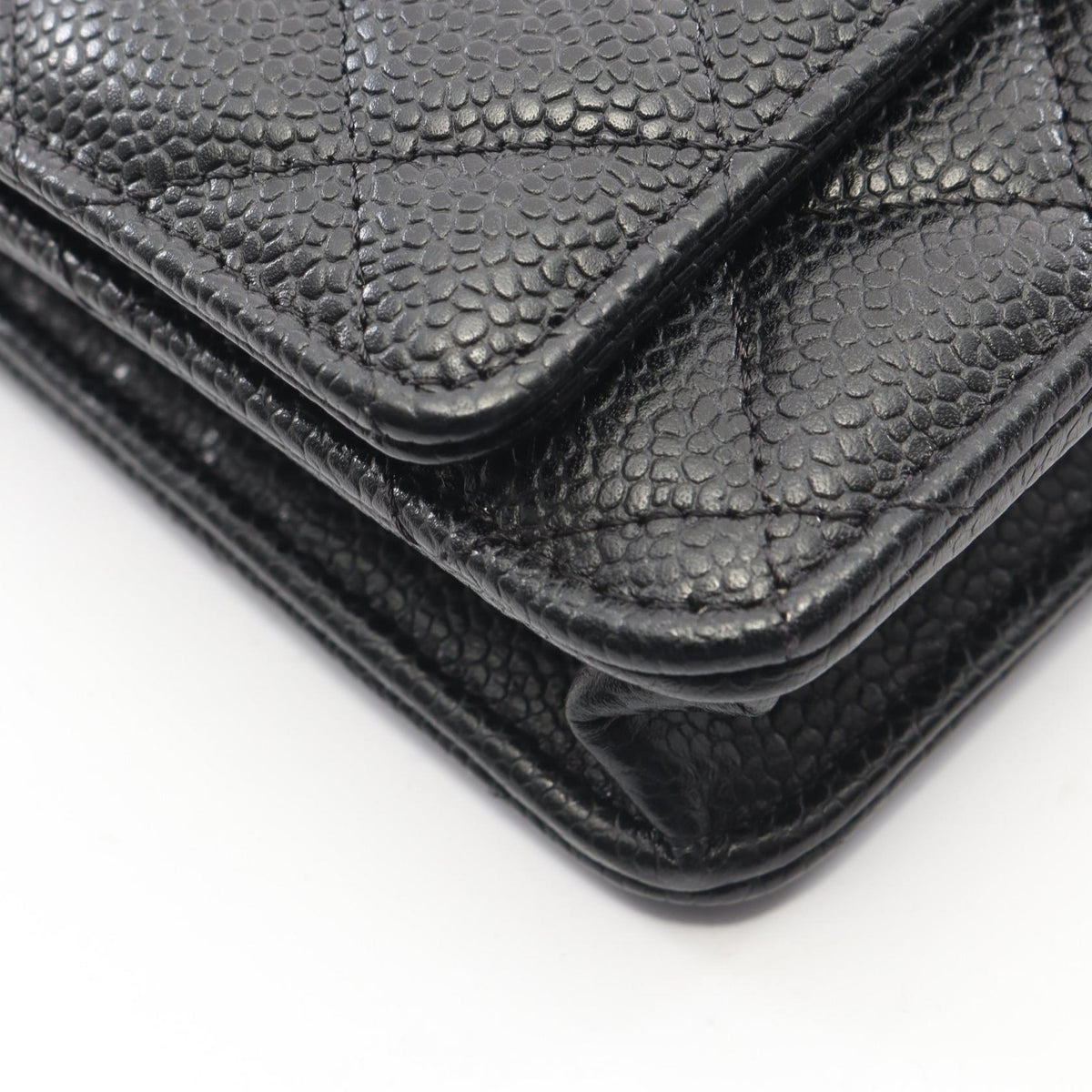 CHANEL Matelasse Caviar Skin Bag Black