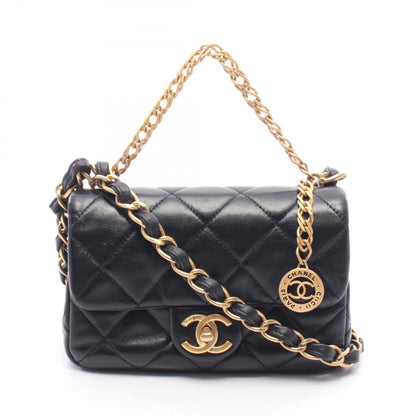 CHANEL Matelasse Small Flap Bag Black