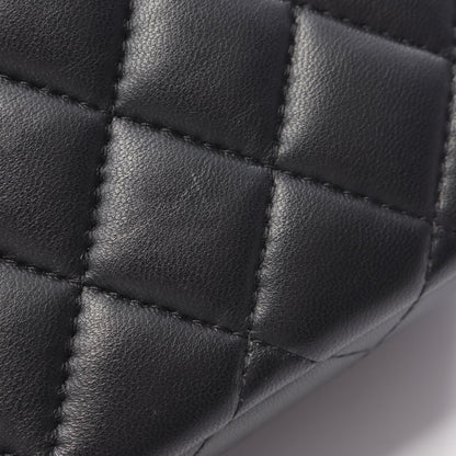 CHANEL Matelasse Shoulder Lambskin Black Shoulder Bag