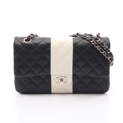 CHANEL Black Lambskin Shoulder Bag